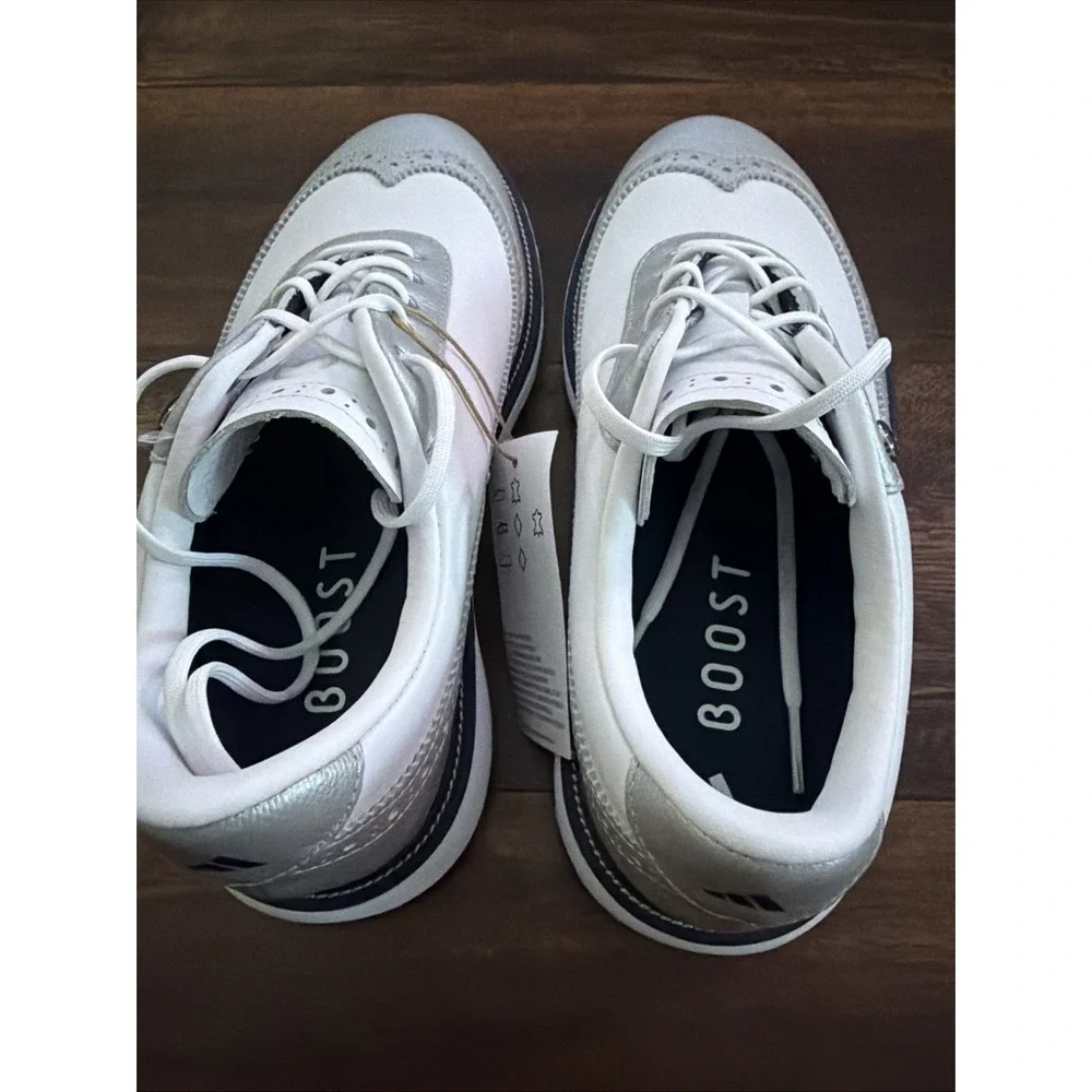 New Adidas Womens MC Zoysia Spikeless Golf Shoes Size 6.5 White Navy Silver